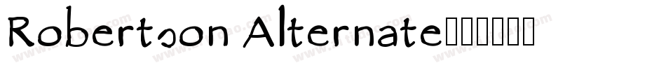 Robertson Alternate字体转换